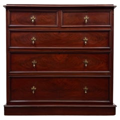 Antique 19th Century English Victorian Mahogany Chest of Drawers