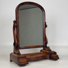 Fine Antique English Mahogany Dressing Mirror, circa 1870
