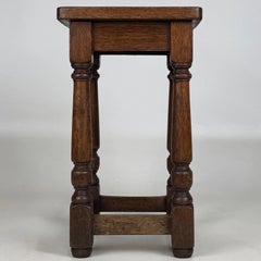 Wunderschöne antike englische Hocker aus Eiche im edwardianischen Stil aus dem frühen 20. Jahrhundert, 3er-Set
