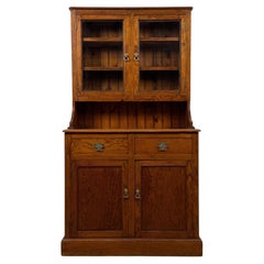 Fine Antique 19th Century English Victorian Pitch Pine Dresser