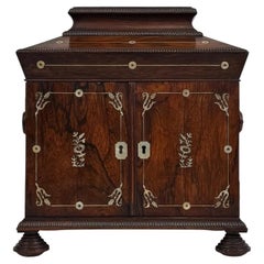 Fine Antique Regency Rosewood Campaign Box, circa 1820