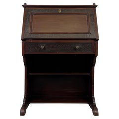 Fine Antique 20th Century English Chippendale-Style Mahogany Bureau