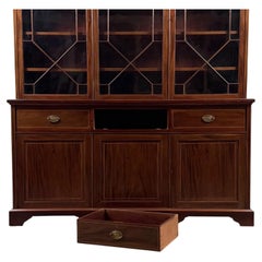 Fine Antique Large 18th Century English Georgian Mahogany Bookcase
