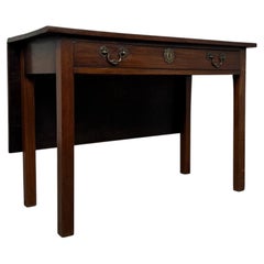Fine Antique 18th Century English Georgian Mahogany Drop-Leaf Writing Table