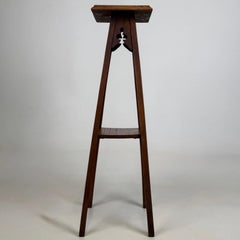 Fine Antique Early 20th Century English Edwardian Oak Planter Jardiniere Stand