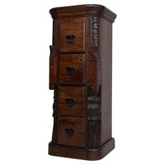 Fine Antique Early 20th Century Indian Carved Rosewood Chest of Drawers