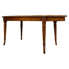 Fine Antique English Painted Satinwood Coffee Table, Early 20th Century