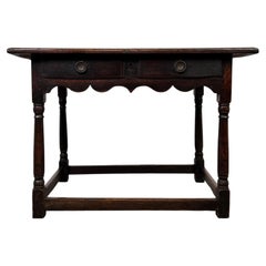 Fine Antique 18th Century English Georgian Golden Oak Tripod Tilt-Top Table