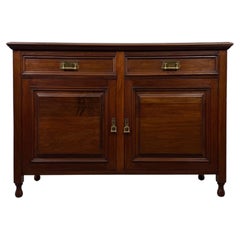 Fine Antique English Edwardian Mahogany Sideboard, Early 20th Century