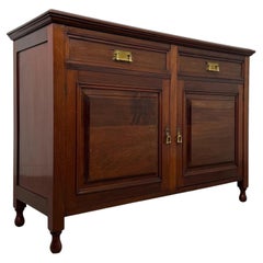 Fine Antique English Edwardian Mahogany Sideboard, Early 20th Century