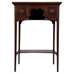 Fine Antique Early 20th Century English Edwardian Inlaid Mahogany Side Table