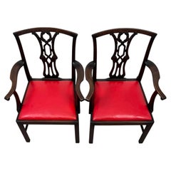 Fine Antique 18th Century English Georgian Set of Six Mahogany Dining Chairs