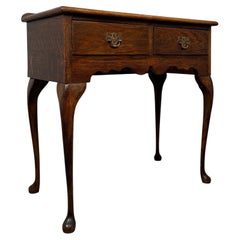 Fine Antique Early 20th Century English Edwardian Oak Side Table with Gallery