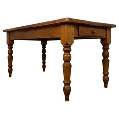 Fine Antique Early 20th Century English Pine Farmhouse Dining Table