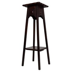Fine Antique English Edwardian Oak Planter Jardiniere Stand, Early 20th Century