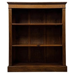 Wunderschönes antikes offenes Bücherregal aus Eiche im englischen Edwardian-Stil aus dem frühen 20. Jahrhundert