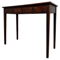Fine Antique English Mahogany Writing Table, Early 20th Century