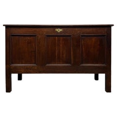 Fine Antique 18th Century English Georgian Oak Coffer Chest