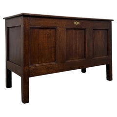 Fine Antique 18th Century English Georgian Oak Coffer Chest
