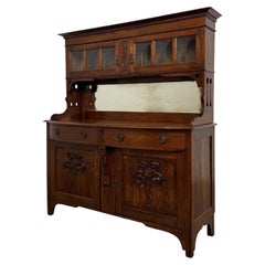 Fine Antique Early 20th Century English Arts and Crafts Oak Sideboard