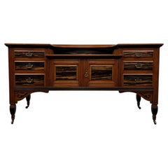 Fine Antique 20th Century Ebonised Mahogany Low Sideboard