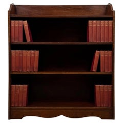 Fine 20th Century Mahogany Open Bookcase