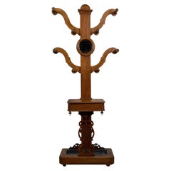 Fine Antique 19th Century English Victorian Mahogany Hall Stand