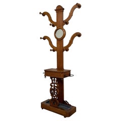 Fine Antique 19th Century English Victorian Mahogany Hall Stand