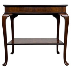Fine Antique Early 20th Century English Edwardian Burr Walnut Side Table