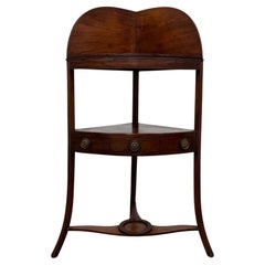 Fine Antique 19th Century Georgian Style Mahogany Corner Stand