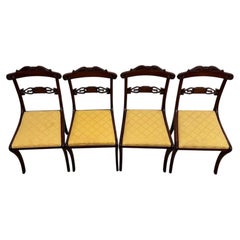 Fine Set of Ten 20th Century Regency Style Dining Chairs