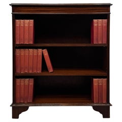 Fine Antique Early 20th Century English Edwardian Small Display Bookcase Cabinet