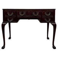 Fine Antique Early 20th Century English Edwardian Mahogany Writing Table