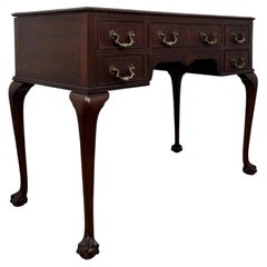 Fine Antique Early 20th Century English Edwardian Mahogany Writing Table