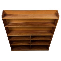 Fine Quality 20th Century Large Walnut Open Bookcase