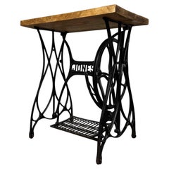 Fine 20th Century Industrial Style Cast Iron Side Table