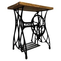 Fine 20th Century Industrial Style Cast Iron Side Table