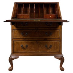 Fine Quality Antique Early 20th Century Edwardian Burr Walnut Bureau