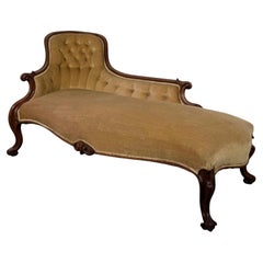 Fine Quality Antique 19th Century Victorian Mahogany Chaise Longue
