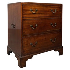 Fine Quality Antique Early 20th Century Small Campaign Style Chest of Drawers