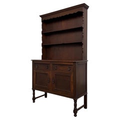 Fine Quality Antique Early 20th Century Edwardian Oak Welsh Dresser