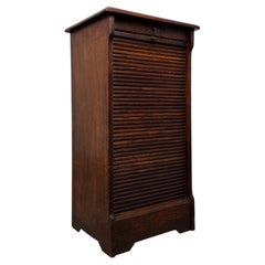 Fine Quality Antique 20th Century Oak Tambour Cabinet