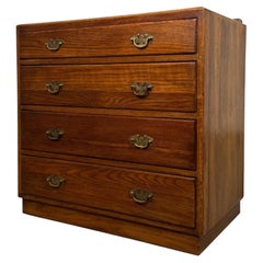 Fine Antique 20th Century Golden Oak Bedroom Chest of Drawers