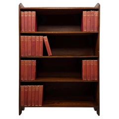 Fine Quality Antique Early 20th Century Edwardian Open Library Bookcase