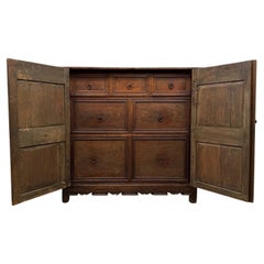 Fine Quality Antique 17th Century Oak Fitted Cupboard