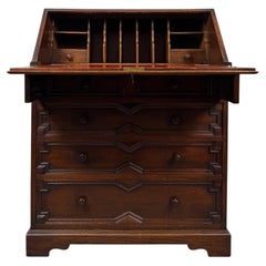 Fine Quality Antique 20th Century Jacobean Style Oak Writing Desk