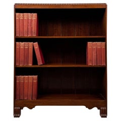 Fine Quality Antique 20th Century Narrow Mahogany Bookcase
