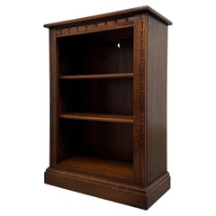 Fine Quality Antique Small Oak Open Bookcase, Early 20th Century