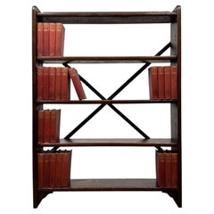 Fine Quality Antique Early 20th Century Oak Industrial Open Bookcase