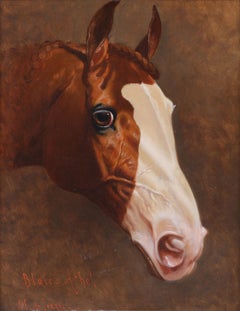 Alfred F. de Prades Victorian Portrait of Blair Athol Racehorse, 19th Century